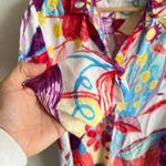 Jams World Vintage Retro Trinity Floral Artwork Button Down Shirt Womens Medium Photo 3