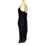 Vintage Y2K Onyx Nite Slip Dress Sz 10 Whimsigoth Vampy Shimmer Sheer Mob Wife Black Photo 1