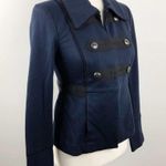 CAbi Navy Blue In the Band Jacket #3375 Stretch Classic Blazer Military Size XS Photo 5
