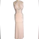Jovani ORIGINAL HANDMADE PINK&SILVER STUDDED RHINESTONES COUTURE LINE Photo 5