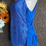 Doe & Rae ✅3/$30✅ NWT Blue Embroidered Sleeveless Corset Side Tie Tank Blouse | MEDIUM | Photo 4