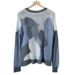 Wooden Ships Blue Camo Star Mohair Wool Blend Sweater Size Small/Medium Photo 2