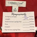 Coldwater Creek  Southwestern Embroidered Blazer Red Size 12 Textured Tribal Photo 1