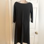 Eileen Fisher ‎ Black Organic Cotton T-Shirt Dress Photo 1