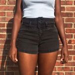 Ymi high waisted washed out black shorts. size 5 Photo 0
