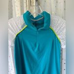 Swingdish Women's Athleisure Sporty Chic Golf Collar Top Lace Detail NWT S Blue Photo 5