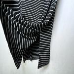 Madewell Black Stripe Midi Viscose Tank T-shirt Dress Women XS Boho Casual Y2K Photo 3