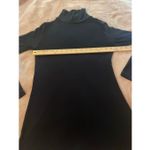 CAbi Turtle Neck Long Sleeve Tunic Blouse Black S Thumb Hole Comfortable Photo 8