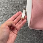 Calvin Klein Crossbody Pink and White Bag Saffiano Leather Minimalist Dome Purse Photo 2