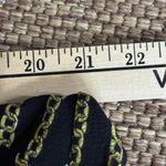 MICHAEL Michael Kors Blouse‎ Womens L Black Gold Chain Print Casual Party Office Size L Photo 9