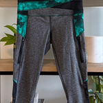 Lululemon Athletica Mid-Rise Camo Trim Colorblock Capri Mesh Legging w/Pockets 6 Photo 0