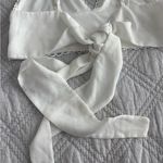 Tie Back White Lace Crop Top Photo 7