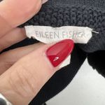 Eileen Fisher Size L Cardigan Sweater Silk Organic Cotton Simple Fringe Detail Photo 8