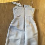 JAYGODFREY Strapless Silver Gown Gray Size 00 Photo 6