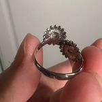 Sunflower Toi Et Moi Diamond Peridot 14k White Gold Ring 5 Photo 7