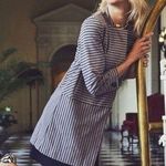 CAbi STRIPED KNIT NAVY WHITE GRAY CAREERWEAR JACKET BLAZER XS Photo 0