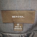 Merona  12 Brown Mini Skirt Lined Suit Photo 11