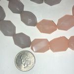 Silver Tone & Light Purple & Pink Chunky Beaded Boho Statement Necklace Photo 1