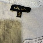 Melissa Paige  Light Gray Embroidered Blouse Photo 7