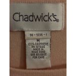 Chadwick's 100% Cashmere Pink Short Sleeve Sweater Top Womens Medium Photo 1