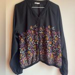 Maurice's  Floral Lightweight Zip Up Jacket size XL Photo 0