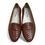 Trotters Chestnut Woven leather Slip Photo 0