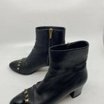 Salvatore Ferragamo Msrp$730 Booties W/ Gold signa Photo 4