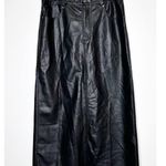 Free People NWT Faux Leather City Slicker Vegan Maxi Skirt Womens Black Size 8 Photo 2