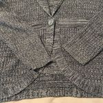 Apt. 9  size XL heathered grey 1 button front with rounded hem cardigan EUC Photo 2