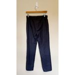 Akris Punto  Wool Blend Francoise Slim-Straight Pants in Navy Blue 4 Photo 2