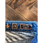 Rock Revival Wendy Capri Jeans Women 28 Embellished Y2K Western Cowgirl Aztec Photo 3