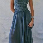 Free People NEW Arabesque Maxi Dress Gray Photo 0