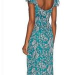 House of Harlow 1960 x REVOLVE Viana Maxi Dress in Teal Floral Multi Blue Photo 1