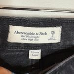 Abercrombie & Fitch  Curve Love 90's Straight Ultra High Rise black jeans Photo 2