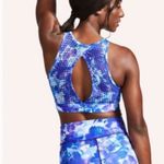 Peloton X WITH Blue Moves High Neck Sports Bra & Reversible Leggings Medium Photo 13