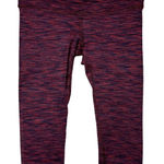 Alo Yoga Pant Women Small Pink Gray Marled Cropped Leggings Workout Athleisure Photo 0