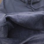 UGG  Astrid Poncho Navy Blue Cowl Neck 3/4 Sleeve Pullover Sweatshirt Women M‎ L Photo 5