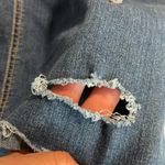 kim rogers Denim Jean Skirt Comfy Stretchy Distressed Womens 6 Photo 5