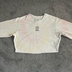 Hollister ❤️ tie dye embroidered sun crop sweatshirt❤️ Photo 0