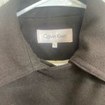 Calvin Klein  Peacoat size 8 Dark Brown Double Breasted Wool Blend Classic NWOT Photo 1