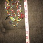 Vibrant RAINBOW MULTI STRAND BOLD FUN BOHO LONG NECKLACE Photo 1