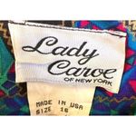 VTG Lady Carol New York Suit Two Piece Tailored Abstract Paisley Colorful EUC Blue Size undefined Photo 11
