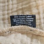 French Laundry Tan Cotton Gauze Sleeveless Button-Down Top with Tie Size Large Photo 7