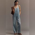 Pistola Reed Denim Jumpsuit Pull On Small Blue Sleeveless Photo 3