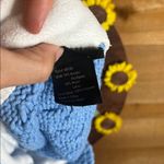 Obermeyer Knit Wool Visor Hat Cap Slouch Baby Blue Fleece Lined One Size Photo 6