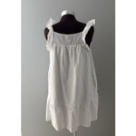 Universal Threads  Babydoll Sundress Size Medium White Ruffle Beach Coastal Lagen Photo 2