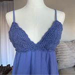 Free People  Lovey Maxi Dress Long Crochet Lace Summer Spring Purple Photo 2