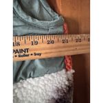 Urban Daizy Sherpa Fleece Vest Aztec Print Orange Green Pockets Full Zip Warm Size L Photo 3