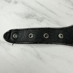 Vintage Argentina Coin Studded Leather Chain Belt Gaucho Western Small (S) ✨ Black Photo 13