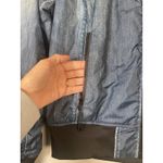 The North Face Heatseeker Jacket Bomber Jacket Size M Blue Denim-Look Zip Up Street Photo 3